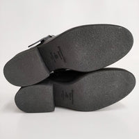 BEAUTIFUL SHOES 新品 SLIPONCLOGS 24cm 定価40700円 レザースリッポン ブラック レディース ビューティフルシューズ【中古】4-0609G♪