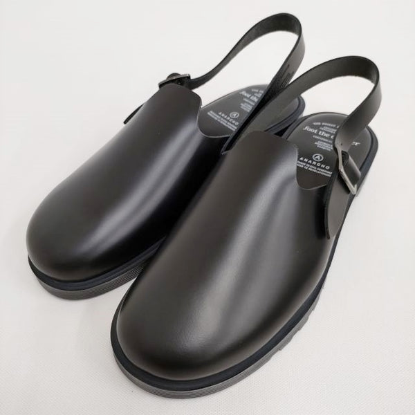 foot the coacher 新品 FTC171204 S.S.SANDALS スリッポン 8.5 定価29700円 サンダル ブラック メンズ  フットザコーチャー【中古】4-0604S♪#