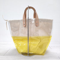 TEMBEA 新品 DELIVERY TOTE 2TONE PVC デリバリートート 定価15500円 トートバッグ キナリ イエロー レディース テンベア【中古】4-0629G♪