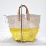 TEMBEA 新品 DELIVERY TOTE 2TONE PVC デリバリートート 定価15500円 トートバッグ キナリ イエロー レディース テンベア【中古】4-0629G♪