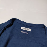 HOLLYWOOD RANCH MARKET INDIGO DYE コットン ニットロング カーディガン ネイビー レディース ハリウッドランチマーケット【中古】4-0727M∞