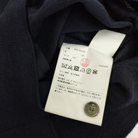 PLAY COMME des GARCONS レッドハートワッペン ウールカーディガン AX-N095 XS AD2023/8 紺 レディース プレイコムデギャルソン【中古】4-0531T♪