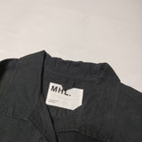 MHL. 595-1158501 DRY  COTTON LINEN  定価29000円 サイズ0 ワンピース 2020 ブラック レディース エムエイチエル【中古】4-0729M∞