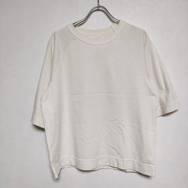 MHL. ラグランスリーブ 595-0168501 GARMENT DYE COTTON JERSEY 半袖Ｔシャツ カットソー 2020 アイボリー レディース エムエイチエル【中古】4-0808S∞