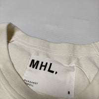 MHL. ラグランスリーブ 595-0168501 GARMENT DYE COTTON JERSEY 半袖Ｔシャツ カットソー 2020 アイボリー レディース エムエイチエル【中古】4-0808S∞