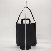 TEMBEA 2WAY DOCUMENT TOTE ドキュメントトート 定価11500円 キャンバス トートバッグ ブラック レディース テンベア【中古】4-0629G♪