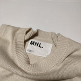 MHL. 595-7161501 FADED COTTON ニット ベスト ベージュ レディース エムエイチエル【中古】4-0808M∞