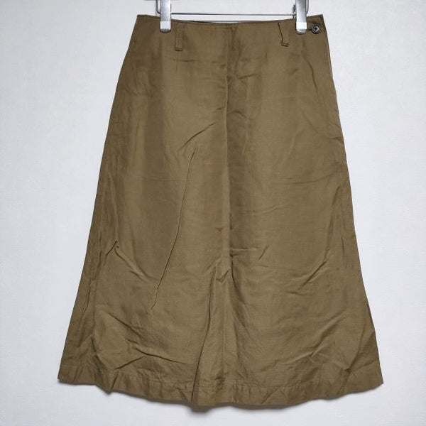 MARGARET HOWELL COTTON LINEN TWILL 578-3132006 ロングスカート 2023 ブラウン系 レディース マーガレットハウエル【中古】4-0803M∞