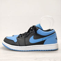 NIKE Nike Air Jordan 1 Low University Blue 553558-041 29cm スニーカー ミズイロ ブラック メンズ ナイキ【中古】4-0826G◎