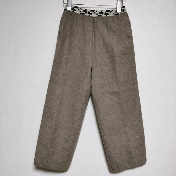 ROKU 6 BEAUTY&YOUTH JACQUARD GOME PANTS 定価23100円 パンツ 22AW ブラウン レディース ロクビューティアンドユース【中古】4-0902T∞