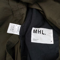 MHL. HIGH TWIST COTTON TWILL 595-3156502 スリーブレスドレス 定価31900円 ワンピース 23SS カーキ エムエイチエル【中古】4-0614S♪