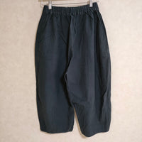 pas de calais イージーワイドパンツ コットン 定価16940円 サイズ36 パンツ ブラック レディース パドカレ【中古】4-0624G△