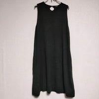 R&D.M.Co- CASHMERE NO SLEEVE DRESS カシミヤ混 ノースリーブドレス ワンピース ブラック レディース オールドマンズテーラー【中古】4-1013T∞