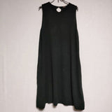 R&D.M.Co- CASHMERE NO SLEEVE DRESS カシミヤ混 ノースリーブドレス ワンピース ブラック レディース オールドマンズテーラー【中古】4-1013T∞