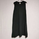 R&D.M.Co- CASHMERE NO SLEEVE DRESS カシミヤ混 ノースリーブドレス ワンピース ブラック レディース オールドマンズテーラー【中古】4-1013T∞