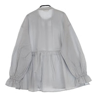 studio clip MF241001-1 柔らか華やぎブラウス 定価5940円 シャツ 24SS ライトブルー レディース スタディオクリップ【中古】4-0920M♪