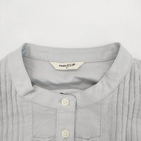 studio clip MF241001-1 柔らか華やぎブラウス 定価5940円 シャツ 24SS ライトブルー レディース スタディオクリップ【中古】4-0920M♪