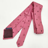 ATELIER F&B シルク フランス製 総柄 ネクタイ ピンク メンズ アトリエエフ&ビー【中古】5-0510G∞