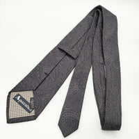 Aquascutum classic collection シルク 総柄 ネクタイ ネイビー メンズ アクアスキュータム【中古】5-0510G∞