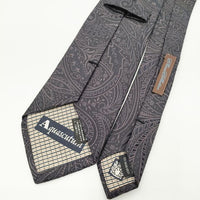 Aquascutum classic collection シルク 総柄 ネクタイ ネイビー メンズ アクアスキュータム【中古】5-0510G∞