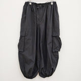 Uhr 24SSUhr-PT380 New Snow Pants ナイロンパラシュートパンツ 定価41800円 サイズ36 24SS ブラック ウーア 4-0614M 241336