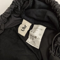 Uhr 24SSUhr-PT380 New Snow Pants ナイロンパラシュートパンツ 定価41800円 サイズ36 24SS ブラック ウーア 4-0614M 241336