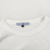 R&D.M.Co- LOGO T-SHIRT フロッキープリント 5587 定価19580円 長袖Tシャツ ロンT ホワイト レディース オールドマンズテーラー【中古】4-0920M♪