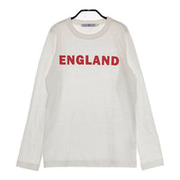 R&D.M.Co- ENGLAND T-SHIRT 定価13200円 6342 長袖Ｔシャツ カットソー ロンＴ ホワイト レディース オールドマンズテーラー【中古】4-0920M♪