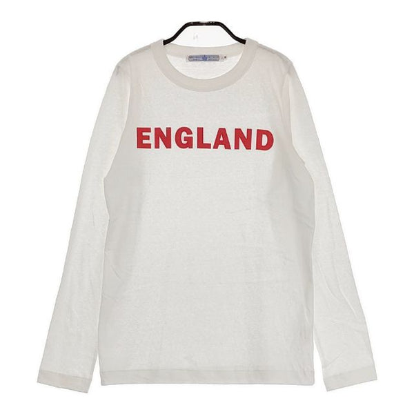 R&D.M.Co- ENGLAND T-SHIRT 定価13200円 6342 長袖Ｔシャツ カットソー ロンＴ ホワイト レディース オールドマンズテーラー【中古】4-0920M♪