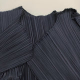 PLEATS PLEASE ISSEY MIYAKE PP31-JA229 ロングカーディガン 羽織 サイズ2 コート ネイビー レディース プリーツプリーズ【中古】4-0920M♪