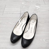 BEAUTIFUL SHOES LOW ROUND MONOCHROME 定価41800円 ウエッジパンプス 22.5cm パンプス ブラック レディース ビューティフルシューズ【中古】4-0704G◎