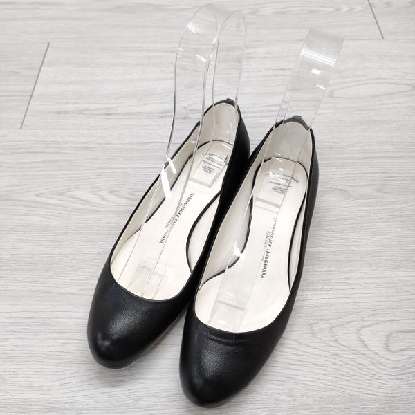 BEAUTIFUL SHOES LOW ROUND MONOCHROME 定価41800円 ウエッジパンプス 22.5cm パンプス ブラック レディース ビューティフルシューズ【中古】4-0704G◎