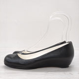 BEAUTIFUL SHOES LOW ROUND MONOCHROME 定価41800円 ウエッジパンプス 22.5cm パンプス ブラック レディース ビューティフルシューズ【中古】4-0704G◎