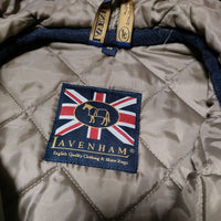 LAVENHAM ブラックウォッチ チェック キルティング 中綿 ジャケット グリーン レディース ラベンハム【中古】4-1013T∞