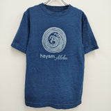 45R/45rpm hayama aloha 抜染 サイズ1 半袖Ｔシャツ カットソー ブルー レディース フォーティーファイブアールピーエム【中古】4-0719S♪