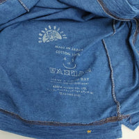 45R/45rpm hayama aloha 抜染 サイズ1 半袖Ｔシャツ カットソー ブルー レディース フォーティーファイブアールピーエム【中古】4-0719S♪