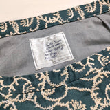 Sally Scott 刺繍 花柄 コットンリネン サイズ9 スカート ブルーグリーン ベージュ レディース サリースコット【中古】4-0712M△