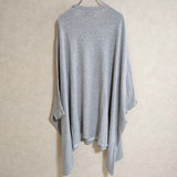 maturely Poncho Jersey チュニックポンチョ スウェット コットン ポンチョ グレー レディース マチュアリー【中古】4-0716M△