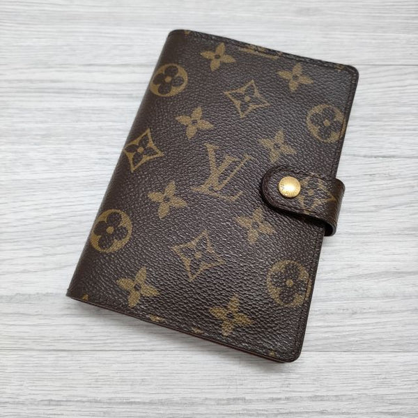 LOUIS VUITTON モノグラム 手帳カバー 6連 6穴 CA1014 手帳カバー ブラウン レディース ルイ・ヴィトン【中古】4-0822G◎