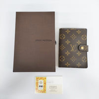 LOUIS VUITTON モノグラム 手帳カバー 6連 6穴 CA1014 手帳カバー ブラウン レディース ルイ・ヴィトン【中古】4-0822G◎