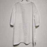 prit ローンキャッチワッシャー 7分袖ビッグポケットワイドプルオーバー シワ加工 Ｔシャツ カットソー ホワイト レディース プリット【中古】4-0803S∞