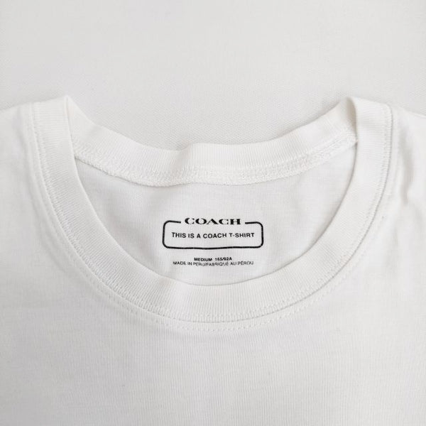 COACH◆Tシャツ/S/コットン/BEG/プリント/C8775 COACH シグネチャー Tシャツ コットン (Coach/Tシャツ