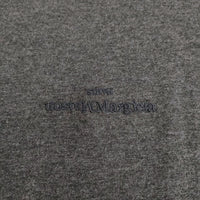 MAISON MARGIELA コットンジャージーメランジクルーネック リバースロゴ 刺繍 半袖Tシャツ Cグレー メンズ メゾンマルジェラ【中古】4-0614S♪