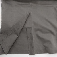 nicholson and nicholson PIANO コットンリネン ロングスカート チャコールグレー レディース ニコルソンアンドニコルソン【中古】4-0803M∞