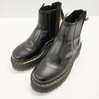 Y's/Dr.Martens チェルーシーブーツ サイドゴア バッグジップ サイズUK4 Ys 2976 QUAD ブーツ ブラック レディース ワイズ/Yohji/ドクターマーチン【中古】4-1211G◎