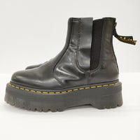 Y's/Dr.Martens チェルーシーブーツ サイドゴア バッグジップ サイズUK4 Ys 2976 QUAD ブーツ ブラック レディース ワイズ/Yohji/ドクターマーチン【中古】4-1211G◎