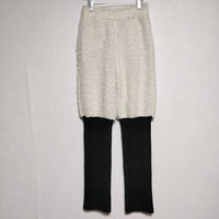 doublet 未使用品 SHEEP WANNABE KNIT PANTS ニットパンツ 定価83600円 パンツ ホワイト ブラック メンズ ダブレット【中古】4-1026A∞