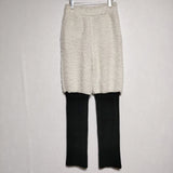 doublet 未使用品 SHEEP WANNABE KNIT PANTS ニットパンツ 定価83600円 パンツ ホワイト ブラック メンズ ダブレット【中古】4-1026A∞