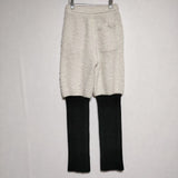 doublet 未使用品 SHEEP WANNABE KNIT PANTS ニットパンツ 定価83600円 パンツ ホワイト ブラック メンズ ダブレット【中古】4-1026A∞