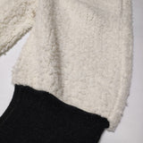 doublet 未使用品 SHEEP WANNABE KNIT PANTS ニットパンツ 定価83600円 パンツ ホワイト ブラック メンズ ダブレット【中古】4-1026A∞